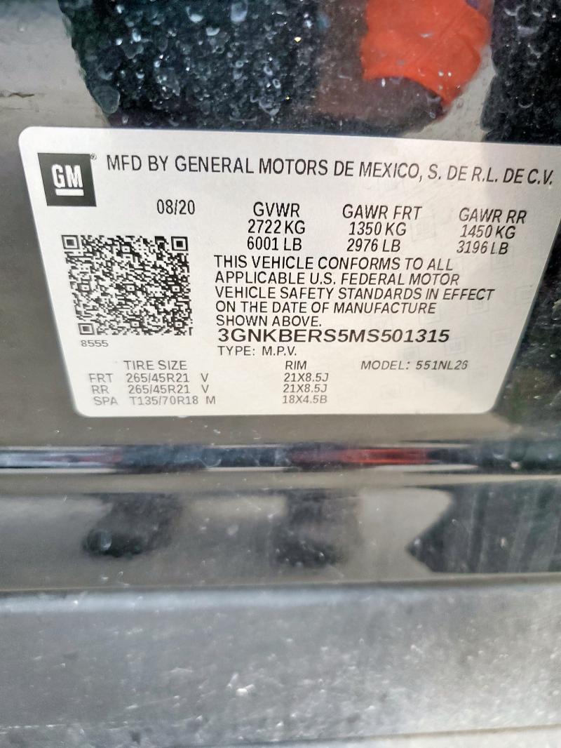 2021 CHEVROLET BLAZER RS 3GNKBERS5MS501315