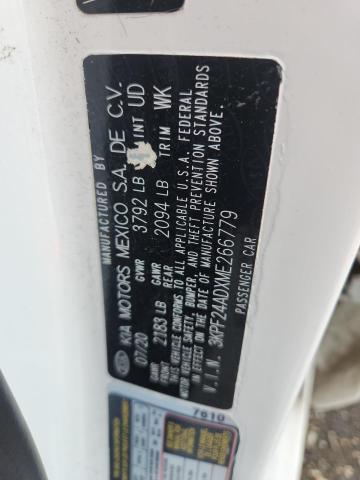 2021 KIA FORTE 3KPF24ADXME266779