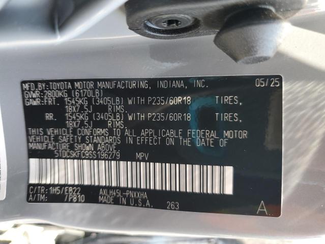 2025 TOYOTA SIENNA XSE - 5TDCSKFC9SS196279