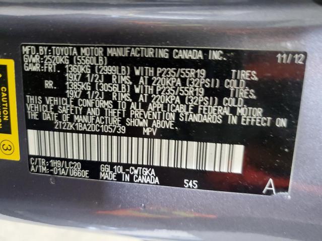 2013 LEXUS RX 350 - 2T2ZK1BA2DC105739