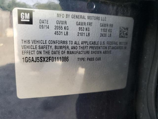 2015 CADILLAC ATS PERFOR 1G6AJ5SX2F0111086