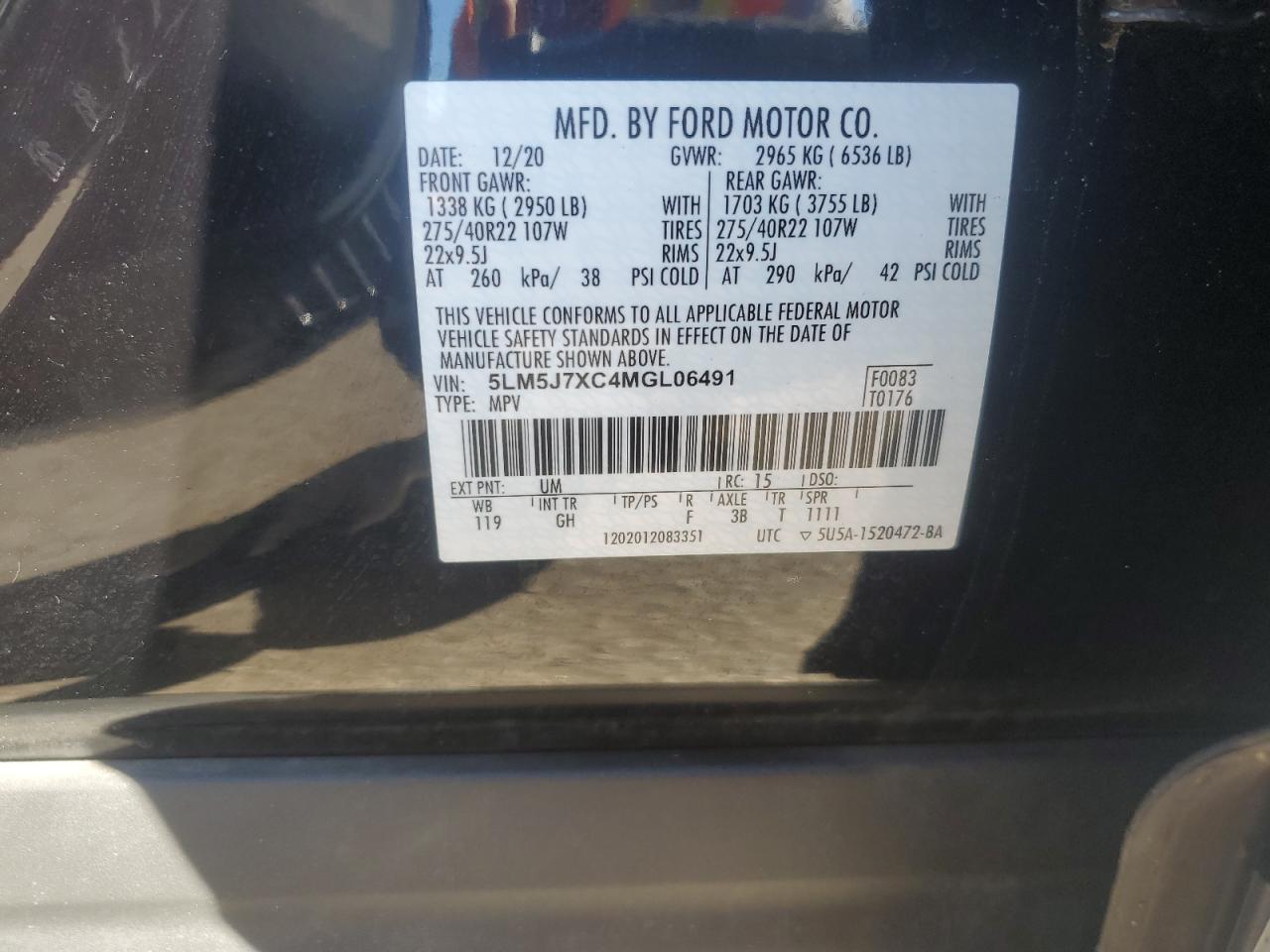 LINCOLN AVIATOR RESERVE