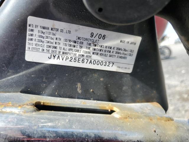 2007 YAMAHA XVS1300 CT JYAVP25E67A000327
