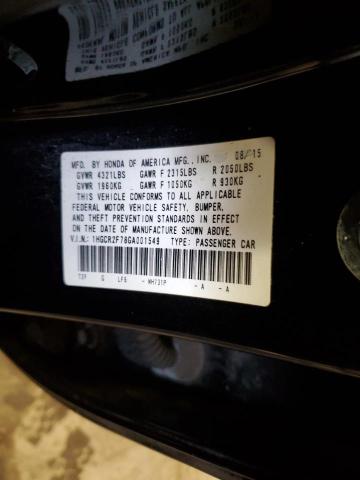 2016 HONDA ACCORD EX 1HGCR2F78GA001549