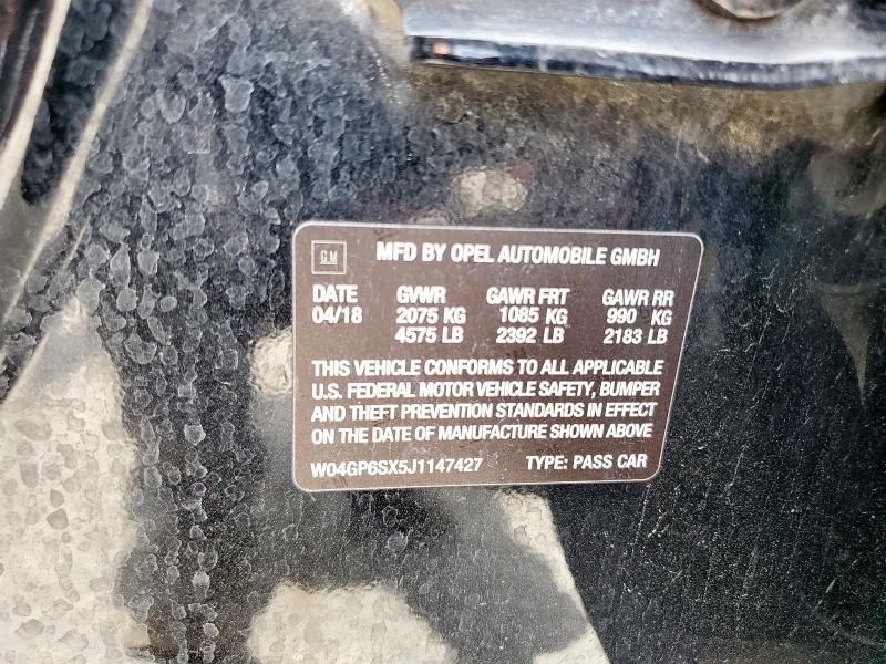 2018 BUICK REGAL ESSE W04GP6SX5J1147427