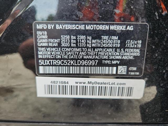 2019 BMW X3 XDRIVE3 - 5UXTR9C52KLD96997