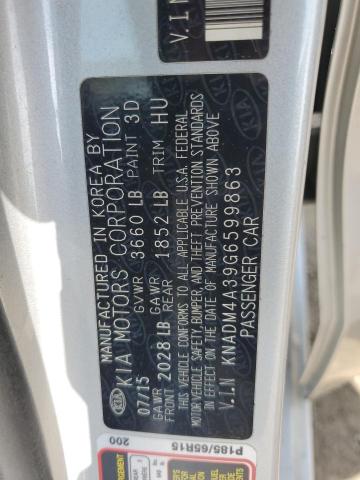 2016 KIA RIO LX KNADM4A39G6599863