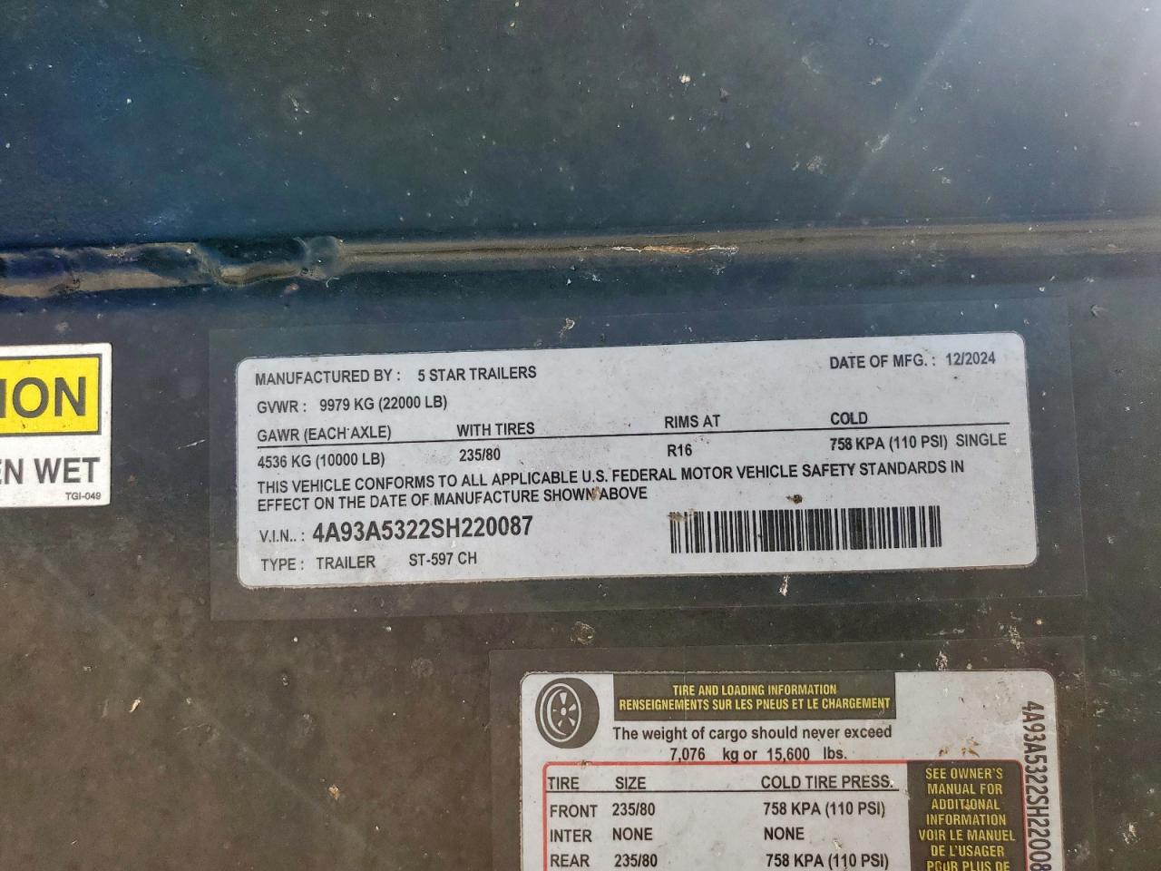 Lot #3234413113 2025 AMERICAN PRIDE UNKNOWN