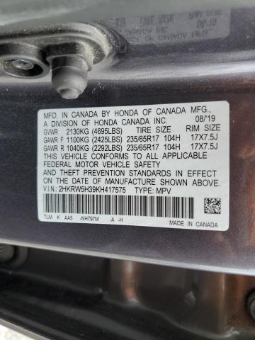 2019 HONDA CR-V LX 2HKRW5H39KH417575
