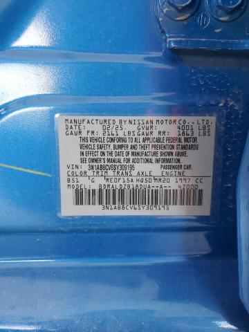 2025 NISSAN SENTRA SV 3N1AB8CV6SY309195