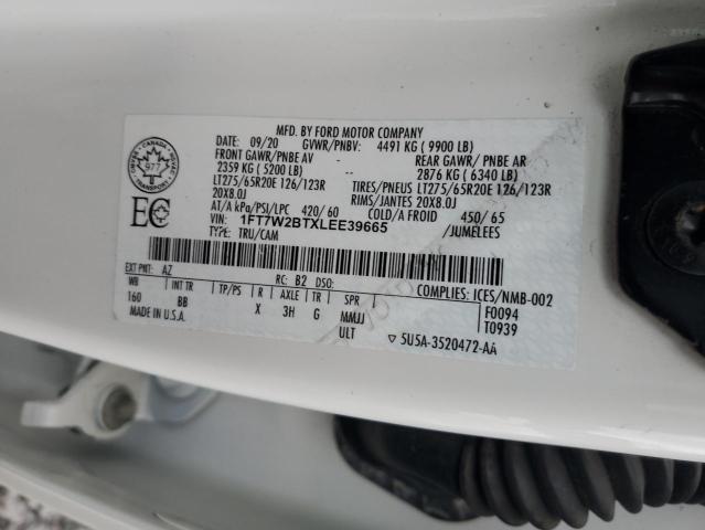 2020 FORD F250 SUPER 1FT7W2BTXLEE39665