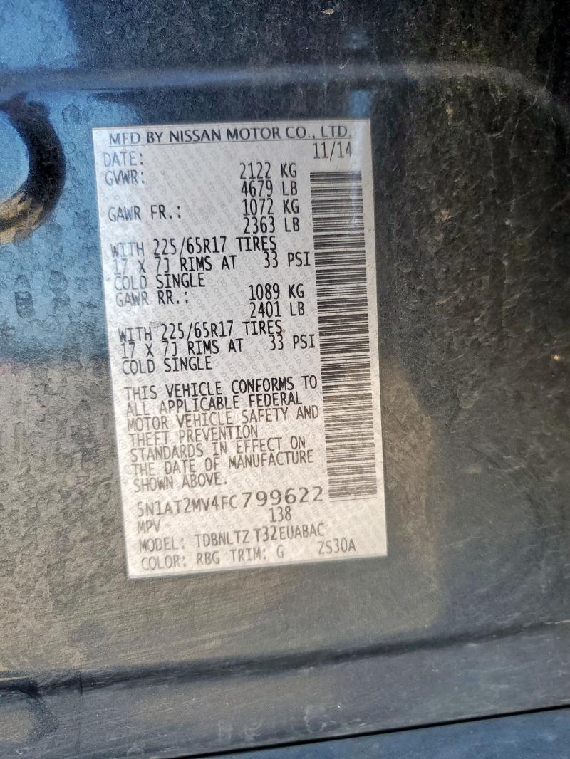 2015 NISSAN ROGUE S - 5N1AT2MV4FC799622