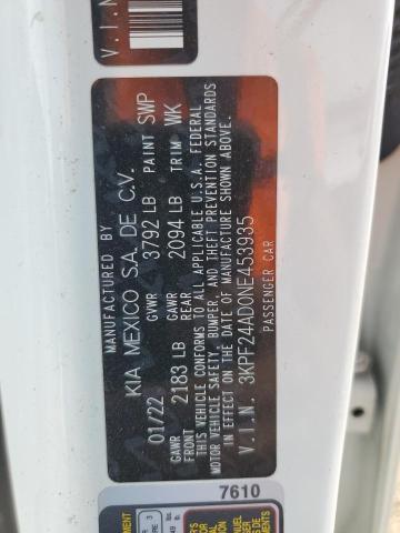 2022 KIA FORTE FE - 3KPF24AD0NE453935