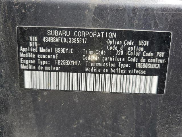 2018 SUBARU OUTBACK 2. 4S4BSAFC0J3385517