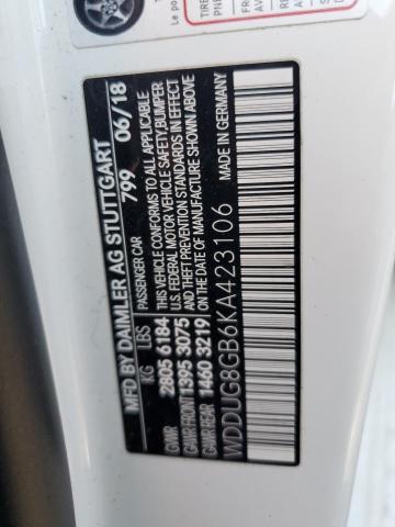2019 MERCEDES-BENZ S 560 4MAT WDDUG8GB6KA423106