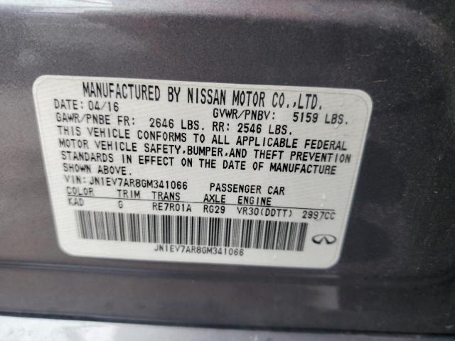 2016 INFINITI Q50 PREMIU JN1EV7AR8GM341066