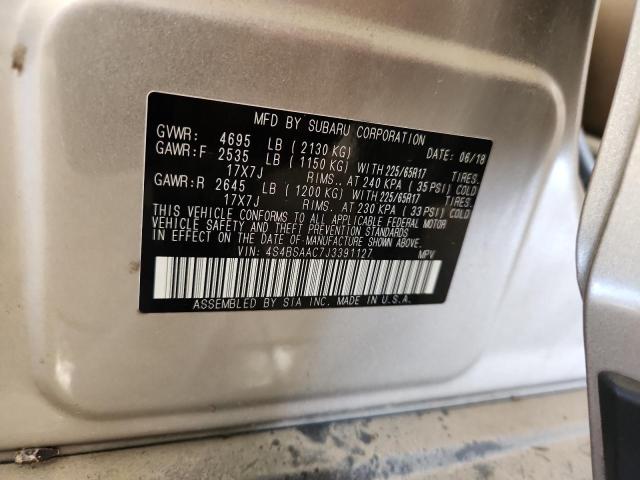 2018 SUBARU OUTBACK 2. - 4S4BSAAC7J3391127