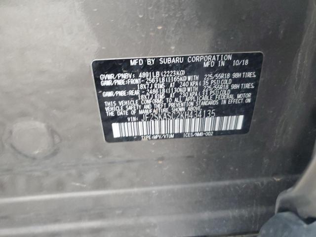 2019 SUBARU FORESTER L - JF2SKASC2KH434135