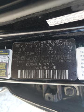 2016 KIA OPTIMA HYB KNAGN4AD6G5099006