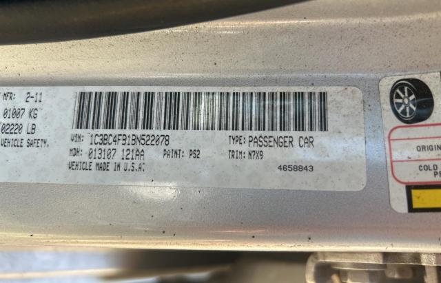 2011 CHRYSLER 200 LX - 1C3BC4FB1BN522078