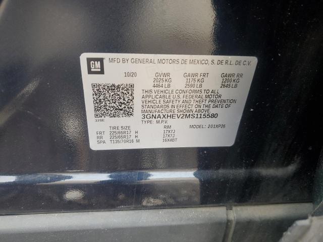 2021 CHEVROLET EQUINOX LS 3GNAXHEV2MS115580