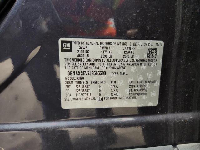 2018 CHEVROLET EQUINOX LT - 3GNAXSEV7JS565508