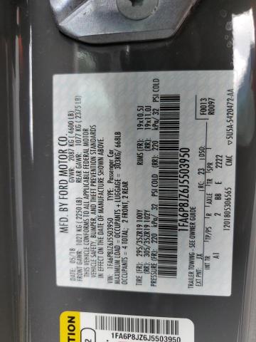 2018 FORD MUSTANG SH 1FA6P8JZ6J5503950