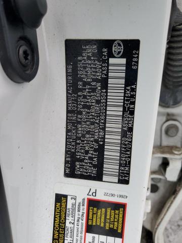 2012 TOYT CAMRY BASE - 4T1BF1FK6CU559504