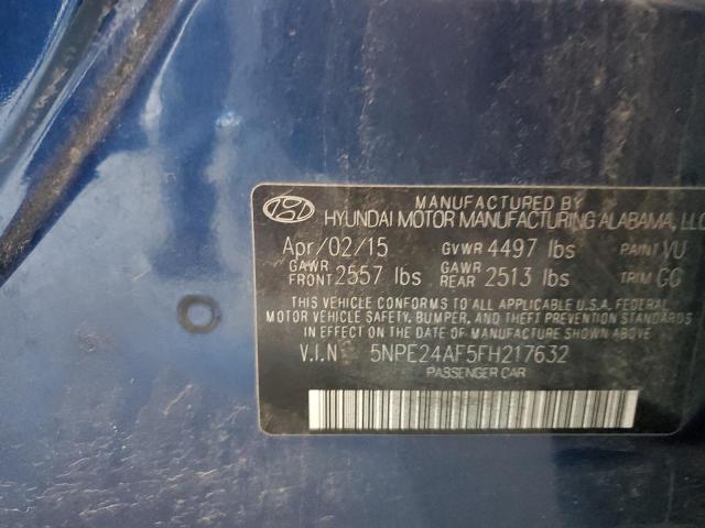 2015 HYUNDAI SONATA SE - 5NPE24AF5FH217632