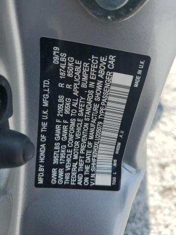 2020 HONDA CIVIC LX SHHFK7H3XLU205079