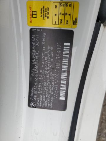 2011 BMW Z4 SDRIVE3 - WBALM7C54BE384191