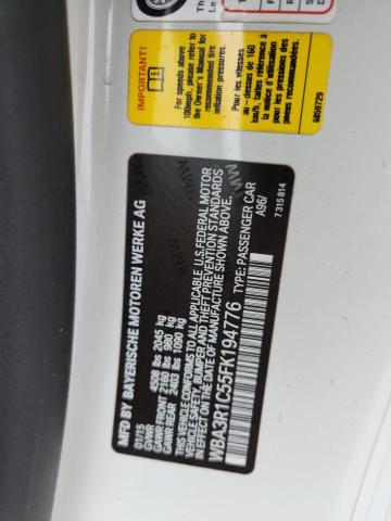 2015 BMW 435 I WBA3R1C55FK194776