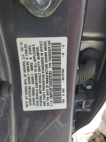 2016 HONDA CIVIC EX 19XFC2F72GE070781