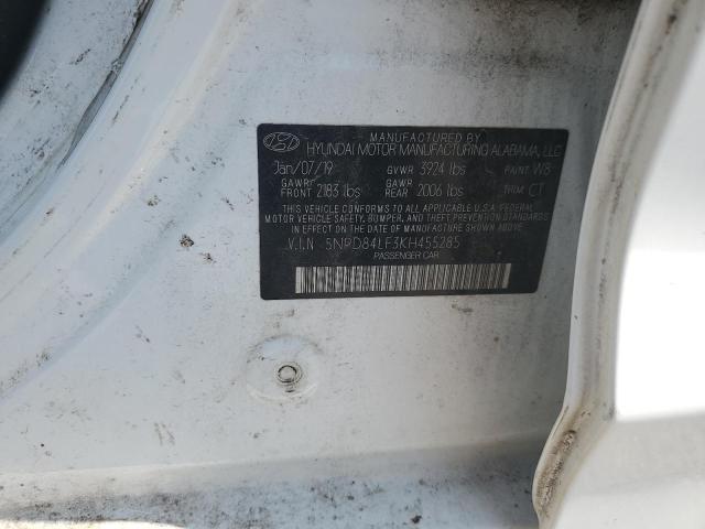 2019 HYUNDAI ELANTRA SEL 5NPD84LF3KH455285