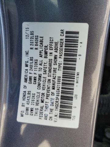 2016 HONDA ACCORD EXL 1HGCR3F86GA015898