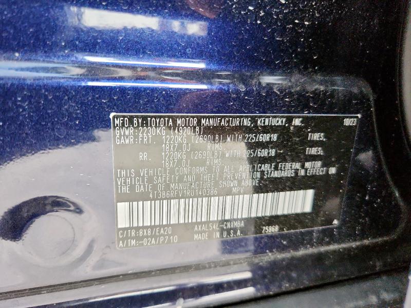 2024 TOYOTA RAV4 XLE P - 4T3B6RFV1RU140386