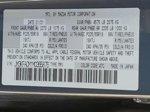 2021 MAZDA CX-5 TOURING JM3KFACM1M0365876