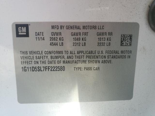 2015 CHEVROLET MALIBU 2LT 1G11D5SL7FF222580