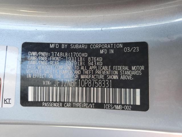 2023 TOYOTA GR 86 PREMIUM JF1ZNBF10P8758331