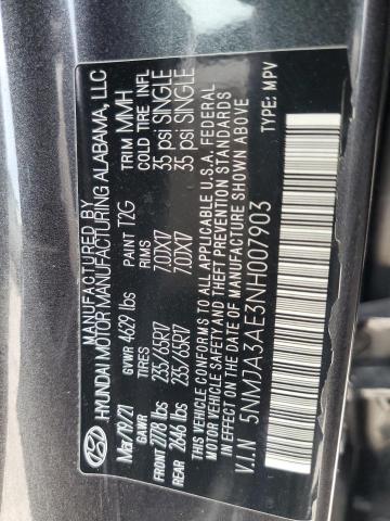 2022 HYUNDAI TUCSON SE 5NMJA3AE3NH007903
