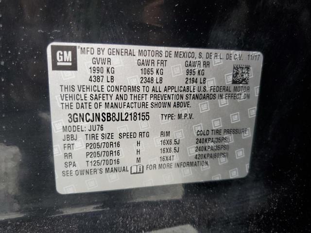 2018 CHEVROLET TRAX LS - 3GNCJNSB8JL218155