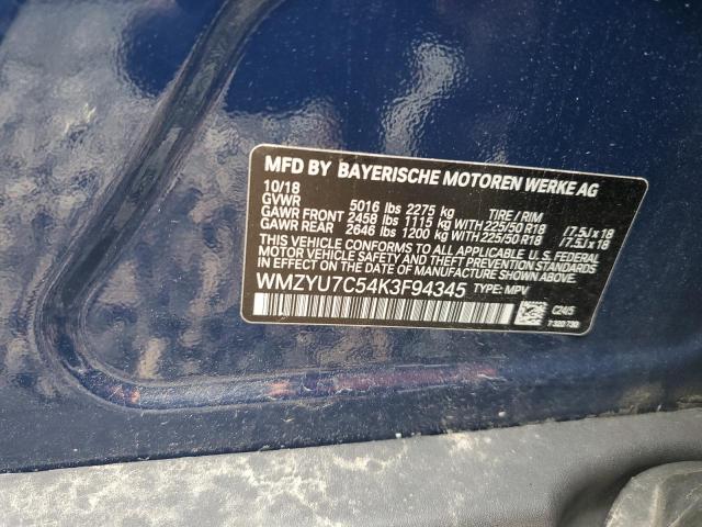 2019 MINI COOPER S E WMZYU7C54K3F94345