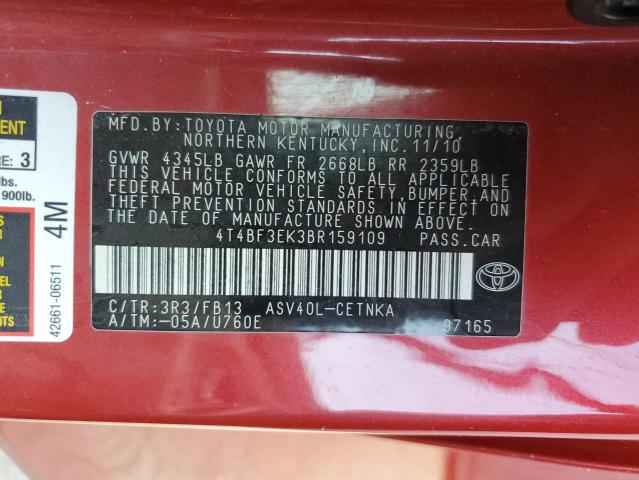 2011 TOYOTA CAMRY BASE - 4T4BF3EK3BR159109