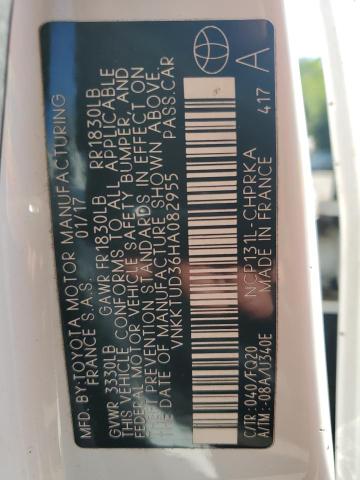 2017 TOYOTA YARIS L VNKKTUD36HA082955