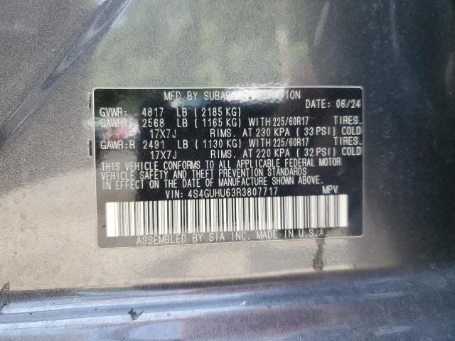 2024 SUBARU CROSSTREK 4S4GUHU63R3807717