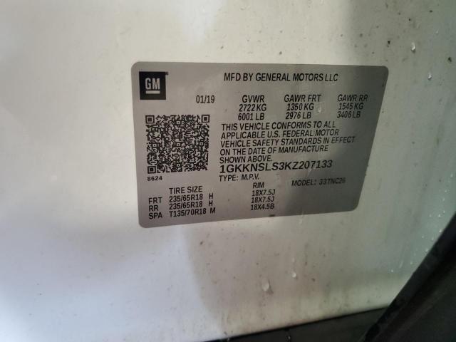 2019 GMC ACADIA SLE 1GKKNSLS3KZ207133
