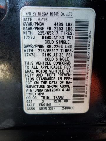 2016 NISSAN ROGUE S - JN8AT2MT2GW014148