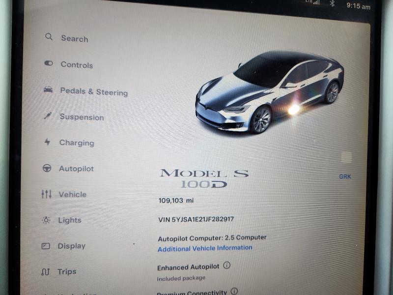 2018 TESLA MODEL S 5YJSA1E21JF282917