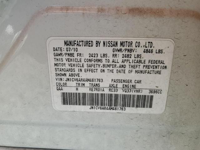 2010 INFINITI G37 - JN1CV6AR4AM461763
