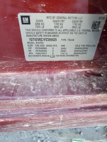 2015 GMC SIERRA K15 1GTV2VEC1FZ389025